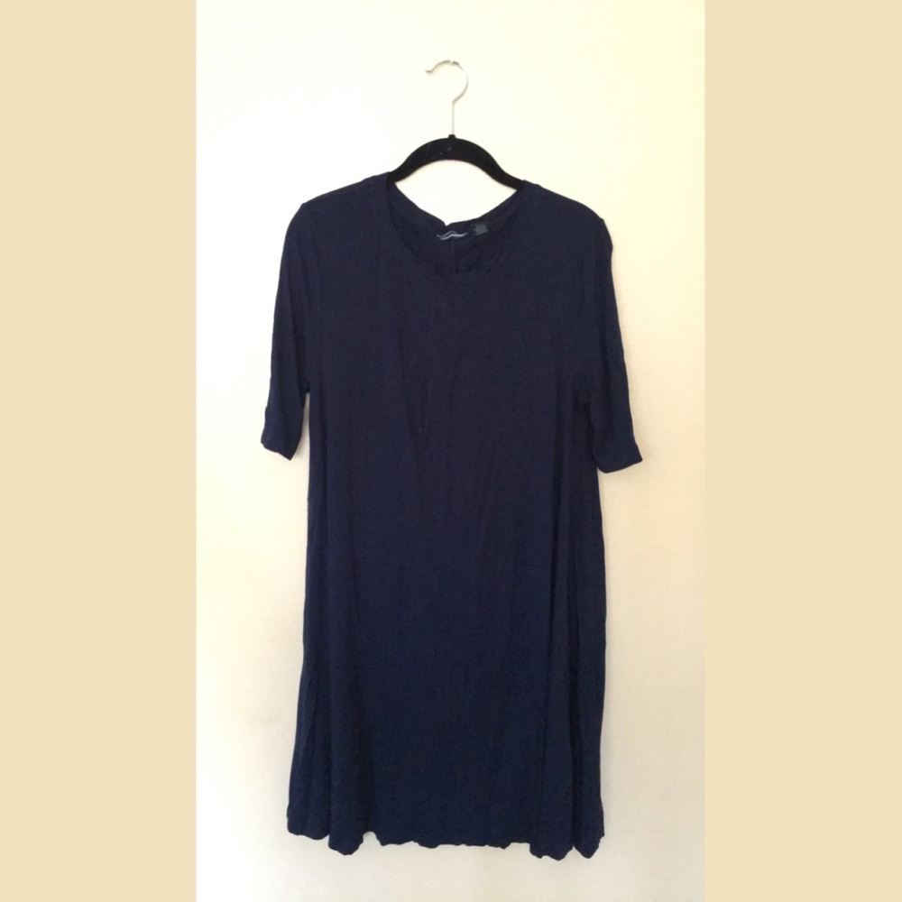 Maternity blue navy dress